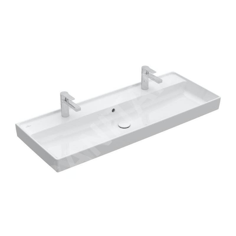Villeroy & Boch Collaro - Meuble lavabo 1200x470 mm, avec trop-plein, 2 trous de robinetterie, CeramicPlus, Stone White 4A33C4RW Villeroy & Boch Collaro - Meuble lavabo 1200x470 mm, avec trop-plein, 2 trous de robinetterie, CeramicPlus, Stone White 4A33C4RW