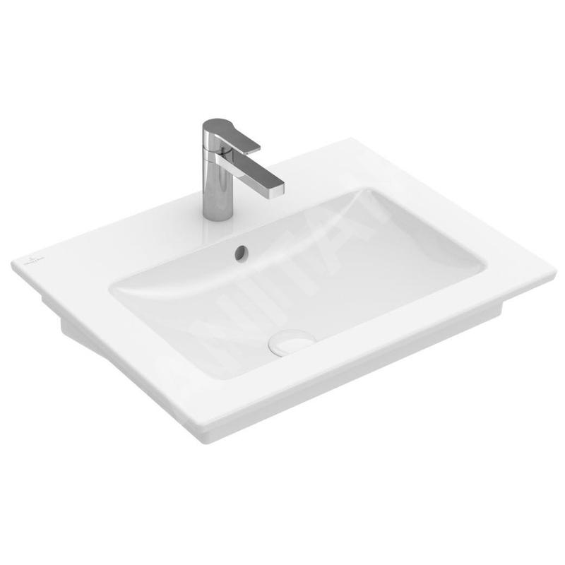 Villeroy & Boch Venticello - Lavabo 650x500 mm, avec trop-plein, trou de robinetterie, blanc alpin 41246501 Villeroy & Boch Venticello - Lavabo 650x500 mm, avec trop-plein, trou de robinetterie, blanc alpin 41246501