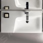 Geberit Xeno 2 - Lavabo 900x480 mm, avec 1 trou, sans trop-plein, avec plage de dépose à gauche, avec KeraTect, blanc