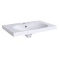 Geberit Acanto - Lavabo 750x482 mm, avec 1 trou, avec trop-plein, avec KeraTect, blanc 500.622.01.8 Geberit Acanto - Lavabo 750x482 mm, avec 1 trou, avec trop-plein, avec KeraTect, blanc 500.622.01.8