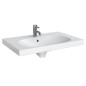 Geberit Acanto - Lavabo 750x482 mm, avec 1 trou, avec trop-plein, avec KeraTect, blanc 500.622.01.8 Geberit Acanto - Lavabo 750x482 mm, avec 1 trou, avec trop-plein, avec KeraTect, blanc 500.622.01.8