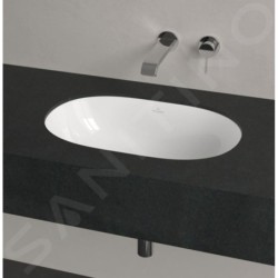 Villeroy & Boch O.novo - Vasque sans trou à installer par le bas, avec trop-plein, 530 mm x 320 mm, blanc- vasque 41625001