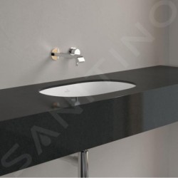 Villeroy & Boch O.novo - Vasque sans trou à installer par le bas, avec trop-plein, 530 mm x 320 mm, blanc- vasque 41625001
