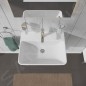 Duravit ME by Starck - Lavabo 600x460 mm, avec 1 trou, avec WonderGliss, blanc alpin 23356000001