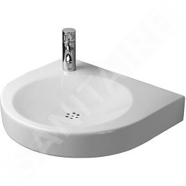 Duravit Architec - Lavabo PMR, 575x520 mm, sans trop-plein, blanc 0443580000