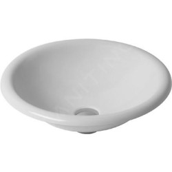 Duravit Architec - Lavabo sans trou sans trop-plein, diamètre 450 mm, blanc - lavabo 0318450000