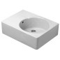 Duravit Scola - Lavabo universel avec trop-plein, 615 mm x 460 mm, blanc - lavabo sans trou, cuve à gauche 0684600000 Duravit Scola - Lavabo universel avec trop-plein, 615 mm x 460 mm, blanc - lavabo sans trou, cuve à gauche 0684600000