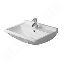 Duravit Starck 3 - Lavabo 550x430 mm, avec un trou pour robinet, blanc 0300550000