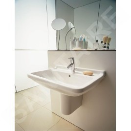 Duravit Starck 3 - Lavabo 550x430 mm, avec un trou pour robinet, blanc 0300550000