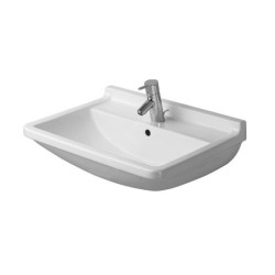 Duravit Starck 3 - Lavabo 600x450 mm, avec un trou pour robinet, blanc 0300600000
