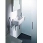 Duravit Vero - Lave-mains 500x250 mm, un trou pour robinetterie à droite, avec WonderGliss, blanc alpin 07035000081