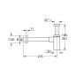 Grohe Siphons - Siphon design, chrome 40564000 Grohe Siphons - Siphon design, chrome 40564000