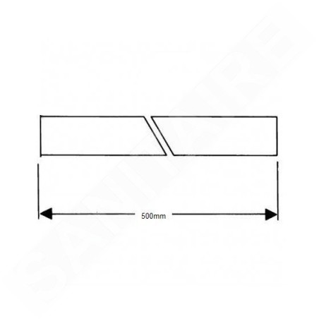 Hansgrohe Siphons - Tube droit 500 mm, chrome 53493000