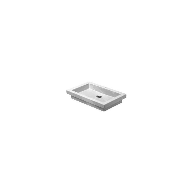 Duravit 2nd floor - Lavabo sans trou et sans trop-plein, 580mm x 415mm, blanc 0317580000