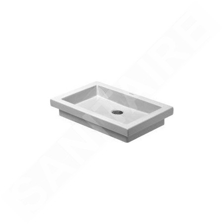 Duravit 2nd floor - Lavabo sans trou et sans trop-plein, 580mm x 415mm, blanc 0317580000