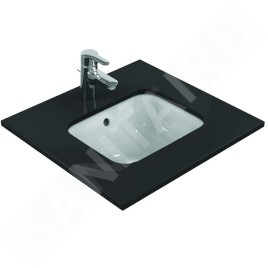 Ideal Standard Connect - Lavabo pour installation sous plaque, 420x350 mm, avec déversoir, blanc E505601
