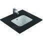 Ideal Standard Connect - Lavabo pour installation sous plaque, 420x350 mm, avec déversoir, blanc E505601