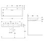 Geberit ONE - Double lavabo 1200x480x142 mm, trop-plein caché, 2 trous pour robinetterie, sortie horizontale, KeraTect, blanc Geberit ONE - Double lavabo 1200x480x142 mm, trop-plein caché, 2 trous pour robinetterie, sortie horizontale, KeraTect, blanc