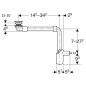 Geberit ONE - Siphon de lavabo gain de place avec vidage pour lavabos sans trop-plein, d 32 mm, blanc 152.089.01.1 Geberit ONE - Siphon de lavabo gain de place avec vidage pour lavabos sans trop-plein, d 32 mm, blanc 152.089.01.1