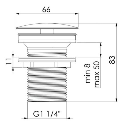 Steinberg 100 - Bonde non-refermable, nickel brossé 100 1693 BN