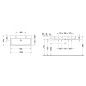 Duravit Vero Air - Meuble-lavabo double 1000x470 mm, avec trop-plein, avec trou pour robinetterie, WonderGliss, blanc Duravit Vero Air - Meuble-lavabo double 1000x470 mm, avec trop-plein, avec trou pour robinetterie, WonderGliss, blanc