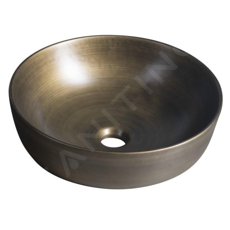 Sapho Priori - Lavabo, diamètre 415 mm, bronze PI032