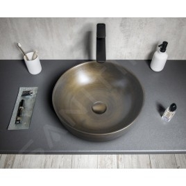 Sapho Priori - Lavabo, diamètre 415 mm, bronze PI032