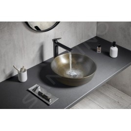 Sapho Priori - Lavabo, diamètre 415 mm, bronze PI032