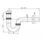 Ideal Standard Accessoires - Siphon de lavabo, chrome A2305AA Ideal Standard Accessoires - Siphon de lavabo, chrome A2305AA