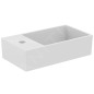Ideal Standard Extra - Lave-main 450x250 mm, avec trop-plein, trou pour robinet à gauche, blanc T373301