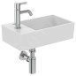 Ideal Standard Extra - Lave-main 450x250 mm, avec trop-plein, trou pour robinet à gauche, blanc T373301
