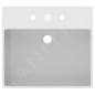 Ideal Standard Extra - Lavabo à poser 500x450 mm, avec trop-plein, 3 trous pour robinet, blanc T388501 Ideal Standard Extra - Lavabo à poser 500x450 mm, avec trop-plein, 3 trous pour robinet, blanc T388501