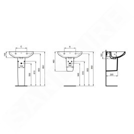Ideal Standard i.Life A - Colonne, blanc T471201