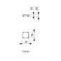 Ideal Standard Strada II - Cache céramique de l’évacuation, blanc T360301