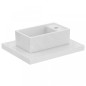 Ideal Standard Tempo - Lave-mains, 370x210 mm, sans trop-plein, 1 trou de robinetterie à droite, blanc E210901