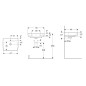 Geberit Selnova Square - Lavabo 550x440 mm, avec un trou de robinetterie, avec trop-plein, blanc 500.290.01.7 Geberit Selnova Square - Lavabo 550x440 mm, avec un trou de robinetterie, avec trop-plein, blanc 500.290.01.7