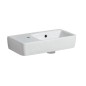 Geberit Selnova - Lave-mains 500x250 mm, avec un trou pour mitigeur à gauche, avec trop-plein, blanc 501.506.00.7