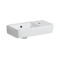 Geberit Selnova - Lave-mains 500x250 mm, avec un trou de robinetterie à droite, avec trop-plein, blanc 501.513.00.7