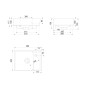 Sapho Nuali - Lave-mains, 40x30 cm, avec trop-plein, trou pour robinetterie , blanc TU0128