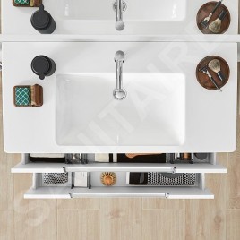 Villeroy & Boch Subway 2.0 - Meuble lavabo 1000x470 mm, avec trop-plein, trou de robinetterie, CeramicPlus, blanc alpin 7175A0R1