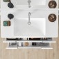 Villeroy & Boch Subway 2.0 - Meuble lavabo 1000x470 mm, avec trop-plein, trou de robinetterie, CeramicPlus, blanc alpin 7175A0R1