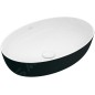 Villeroy & Boch Artis - Vasque à poser, 610x410 mm, sans trop-plein, Coal Black 419861BCT8