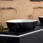 Villeroy & Boch Artis - Vasque à poser, 610x410 mm, sans trop-plein, Coal Black 419861BCT8