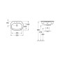 Villeroy & Boch O.novo - Vasque encastrée 560x405 mm, sans trop-plein, avec trou de robinetterie, blanc alpin 41615701 Villeroy & Boch O.novo - Vasque encastrée 560x405 mm, sans trop-plein, avec trou de robinetterie, blanc alpin 41615701