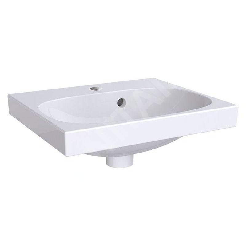Geberit Acanto - Lave-mains 450x380 mm, avec 1 trou, avec trop-plein, blanc 500.636.01.2