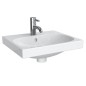 Geberit Acanto - Lave-mains 450x380 mm, avec 1 trou, avec trop-plein, blanc 500.636.01.2