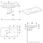 Geberit Acanto - Lavabo 900x482 mm, avec 1 trou, avec trop-plein, blanc 500.623.01.2 Geberit Acanto - Lavabo 900x482 mm, avec 1 trou, avec trop-plein, blanc 500.623.01.2