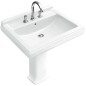 Villeroy & Boch Hommage - Lavabo avec trop-plein, 750 mm x 580 mm, avec Ceramicplus, blanc - lavabo trois trous 7101A1R1 Villeroy & Boch Hommage - Lavabo avec trop-plein, 750 mm x 580 mm, avec Ceramicplus, blanc - lavabo trois trous 7101A1R1