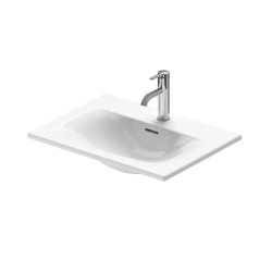 Duravit Viu - Vasque, 600x450 mm, avec un trou pour robinet, blanc alpin 0385600000