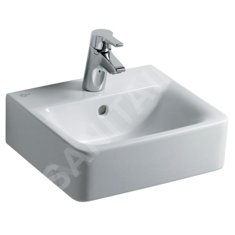 Ideal Standard Connect - Lave-main Cube, 400x360x160 mm avec un trou pour mitigeur, blanc E713701